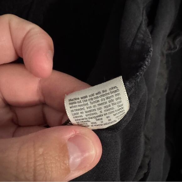 St. John's Bay Woman Black Corduroy Jacket Plus Size 1X Cotton & Spandex - Picture 7 of 7